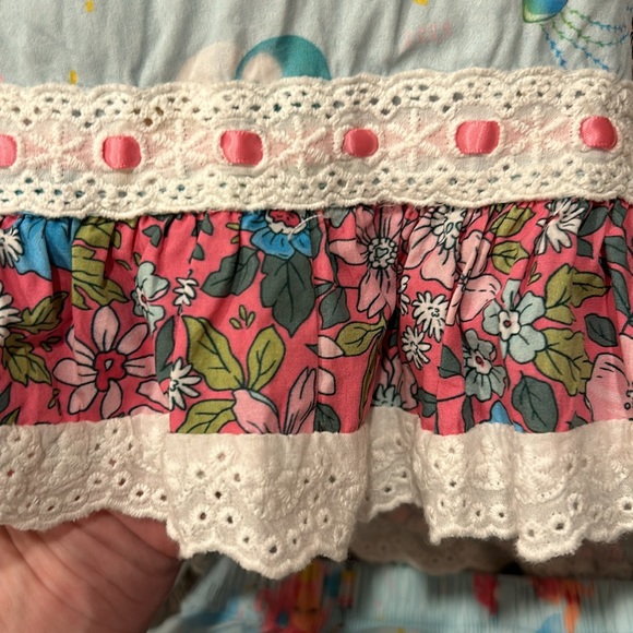 Mia Miel “Shellebration” Ruffled and Lace Sundress with Bloomer Shorts, 3T - Picture 7 of 7